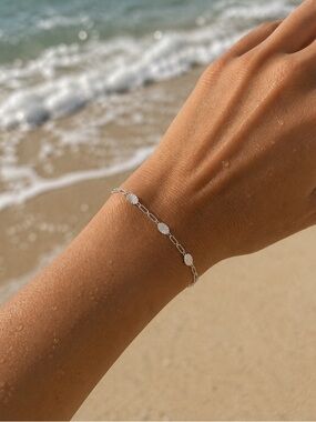 2.3mm Mixed Disc Link Custom Bracelet